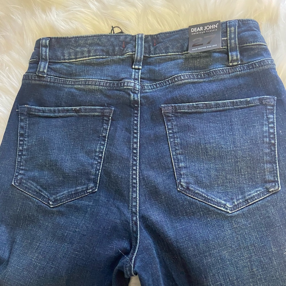 Dear John Sz 27 Women’s Dark Indigo Flare Jeans - Picture 3 of 12